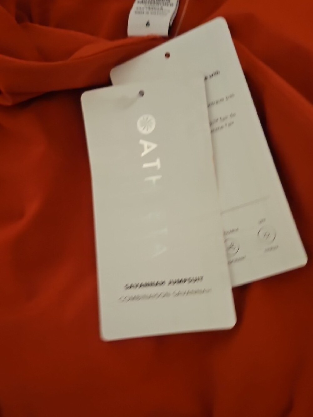 NWT Athleta Wide-Leg Sleeveless Savannah Jumpsuit in Rust Orange Red 6 - Picture 5 of 6